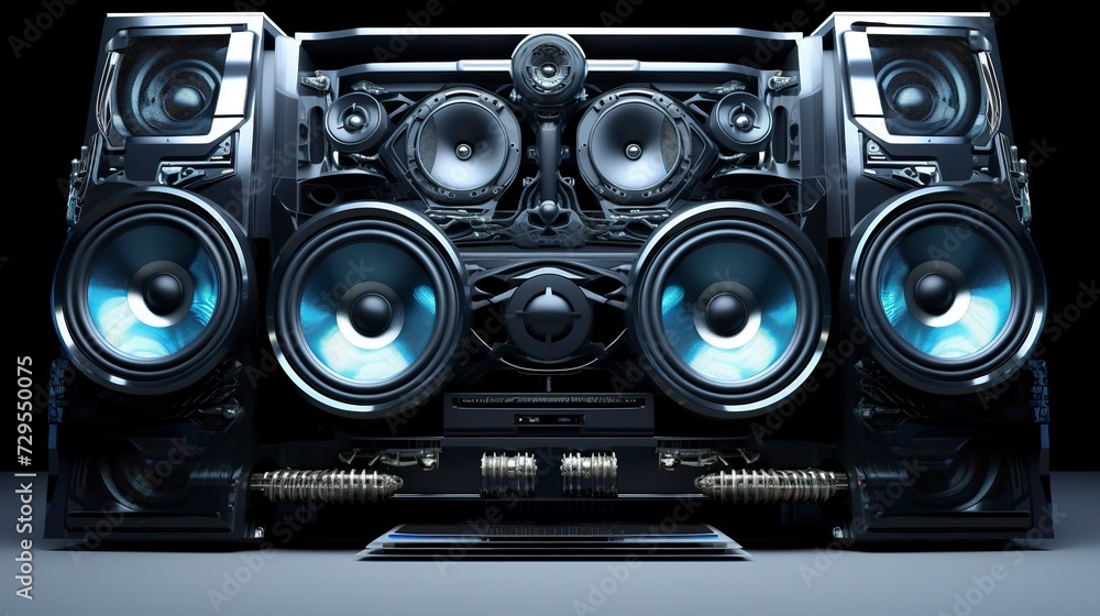 Fototapeta premium A photo of a Car Audio System