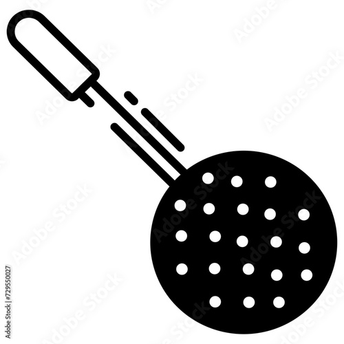 Skimmer glyph and line vector illustration