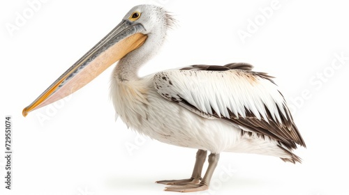 pelican on white background