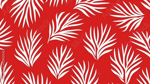 seamless background with coniferous branches pattern, coniferous, fir, 