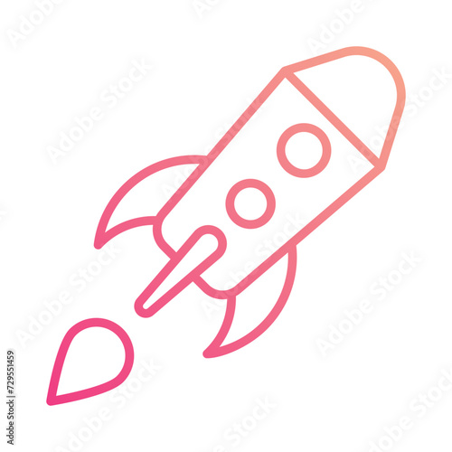 Space Ship icon vector stock illustration