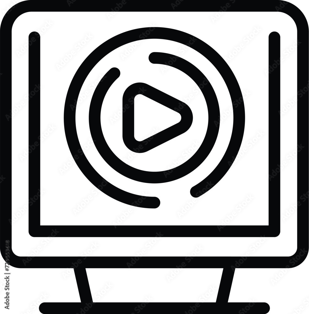 Share social media icon outline vector. Trade name. Online platform