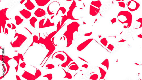 pattern with red hearts