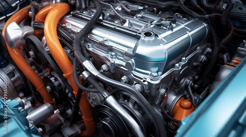 A photo of a Car Engine Bay A photo of a Car Engine Bay
