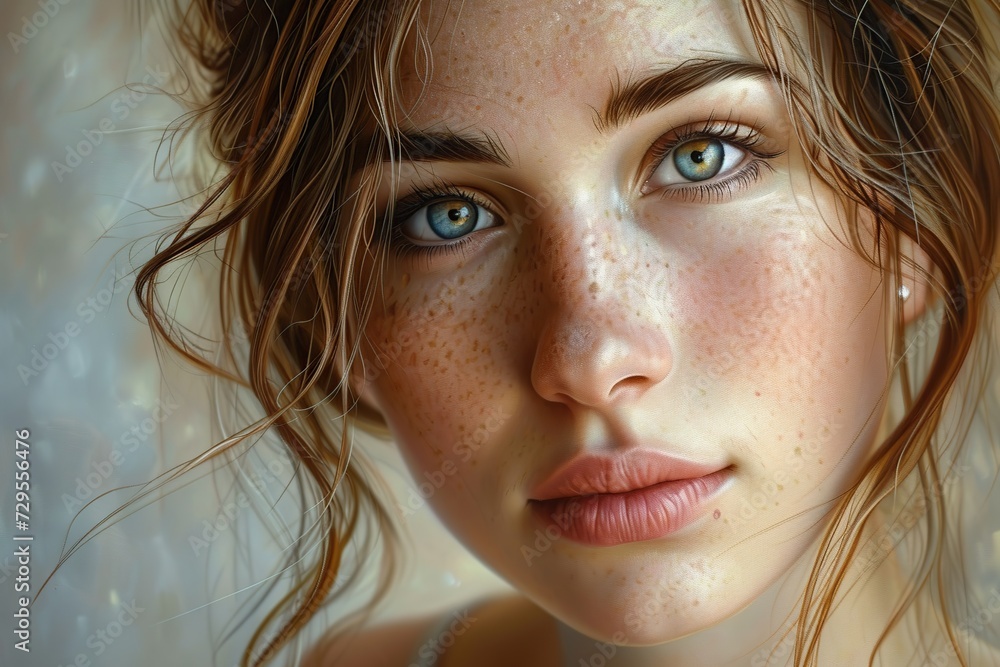 Portrait of cute 20 years old woman with beautiful face Portrait of cute 20 years old woman with beautiful face
