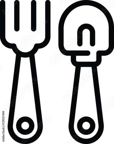 Farm working tools icon outline vector. Farmer rural. Land food cereal