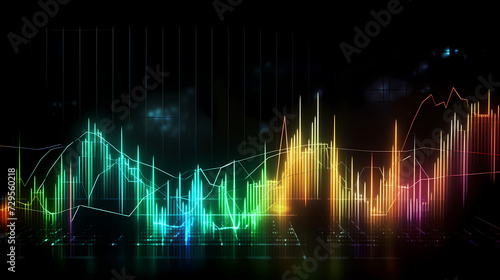 Stock market abstract background, economic and infographic concept