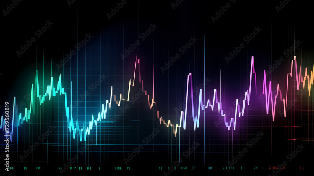 Stock market abstract background, economic and infographic concept