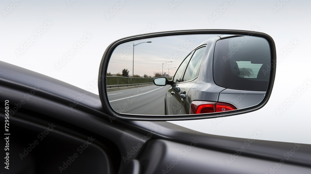 A photo of a Car's Blind Spot Detection