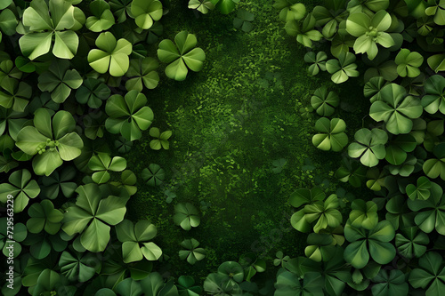 People Celebrating Saint Patrick s Day On 17th March With Leprechaun Hat  Clover Leaves and Confetti - Ai Generated