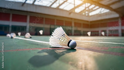 the shuttlecock will float before reaching the line on the badminton court