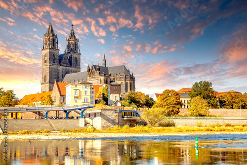 Tableau sur toile Dom, Magdeburg, Sachsen Anhalt, Deutschland