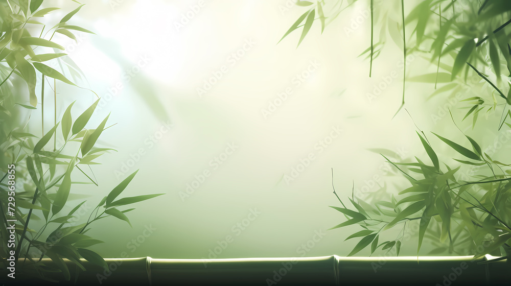 Naklejka premium Spring background, green natural rustic background