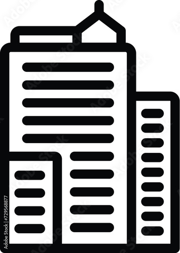 Business building icon outline vector. City Sydney. Art bridge operatic