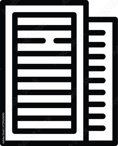 Building tower icon outline vector. Culture design. Sydney city tower
