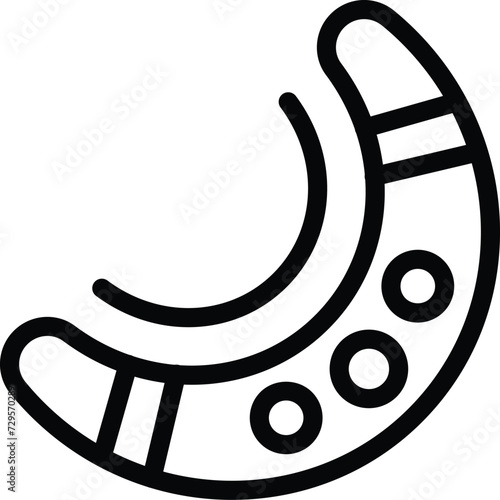 Australian boomerang icon outline vector. Art architecture. Skyline travel