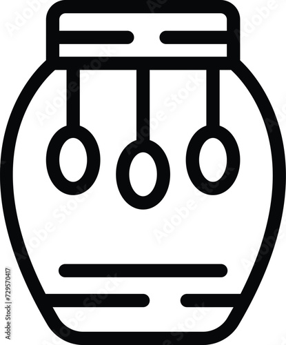 Australian drums icon outline vector. Art culture tradition. Design template