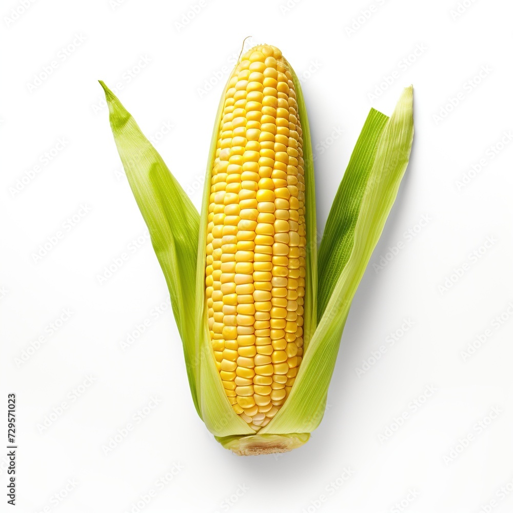 Obraz premium Corn isolated on a white background