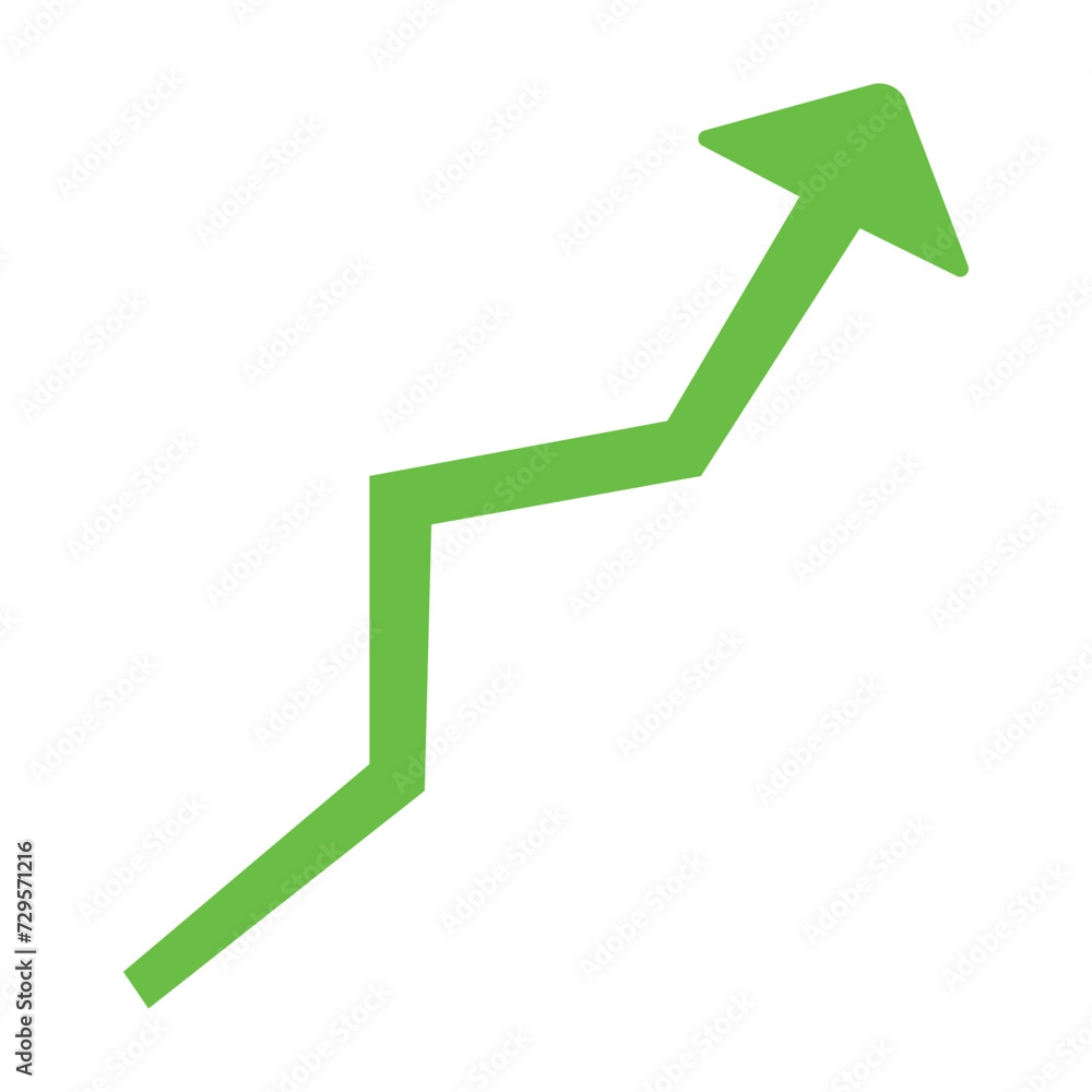 green arrow pointing up grow business financial profit graph. Vector illustration. Eps file 137. green arrow pointing up grow business financial profit graph. Vector illustration. Eps file 137.