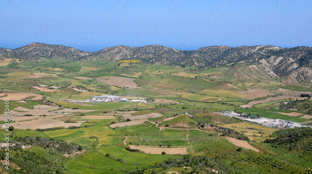 Landscape of Kyrenia city countryside, Cyprus