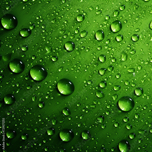 Abstract green backriund with water drops