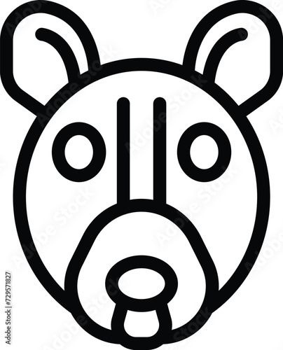 Kangaroo animal icon outline vector. Art travel landmark. Center culture