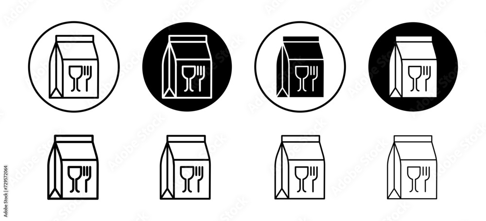 Take away food vector icon set collection. Take away food Outline flat Icon. Take away food vector icon set collection. Take away food Outline flat Icon.
