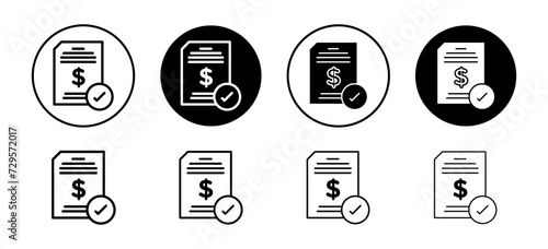 Business proposal vector icon set collection. Business proposal Outline flat Icon.