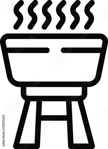 Australian bbq cook icon outline vector. City monument. Landmark spire