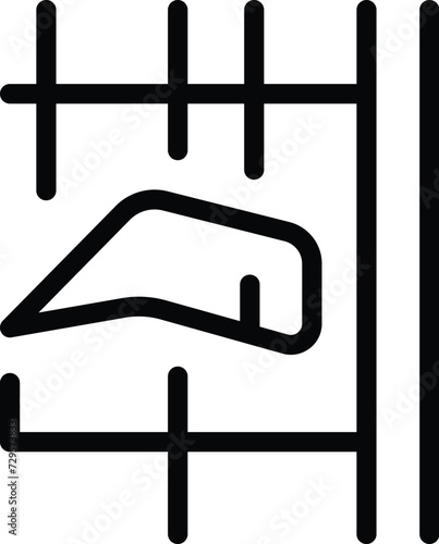 Eyebrow correction planner icon outline vector. Beauty face. Grooming care