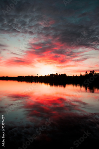 Midsummer evening in Finland.