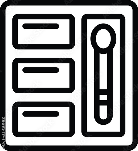 Cosmetic care box icon outline vector. Care face arch. Modify professional