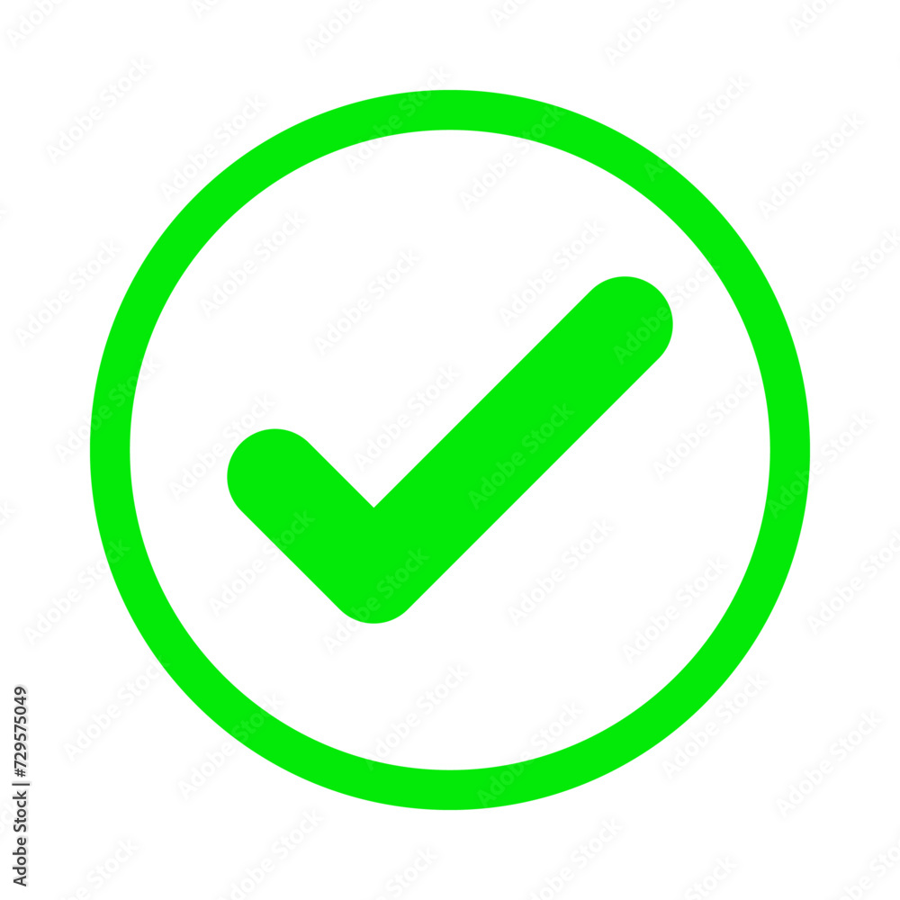 Vector green check mark and cross buttons 3d vector buttons Vector green check mark and cross buttons 3d vector buttons