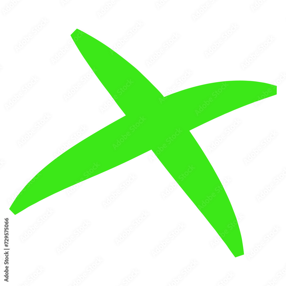 Vector green check mark and cross buttons 3d vector buttons Vector green check mark and cross buttons 3d vector buttons