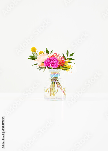 Clean Flowers Vase on White