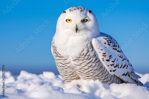 snowy owl, Owl, winter, snow, harfang des neiges,    © Ирина Курмаева