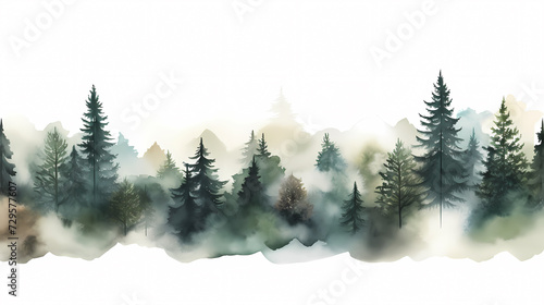 Forest background, vibrant trees © xuan
