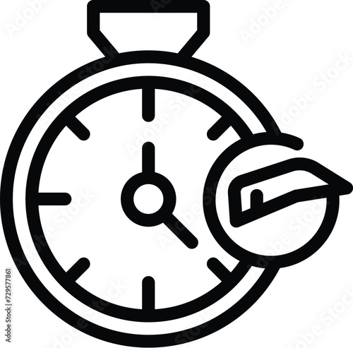 Fast eyebrow correction icon outline vector. Face care. Beauty salon