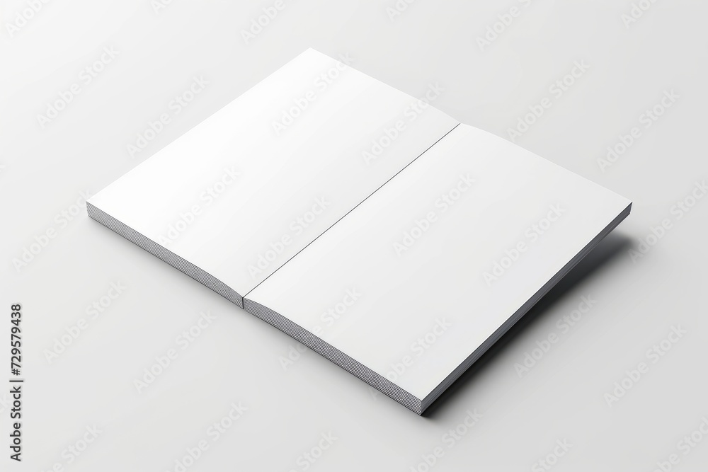 Blank white paper box mockup isolated on white background. 3d rendering Blank white paper box mockup isolated on white background. 3d rendering