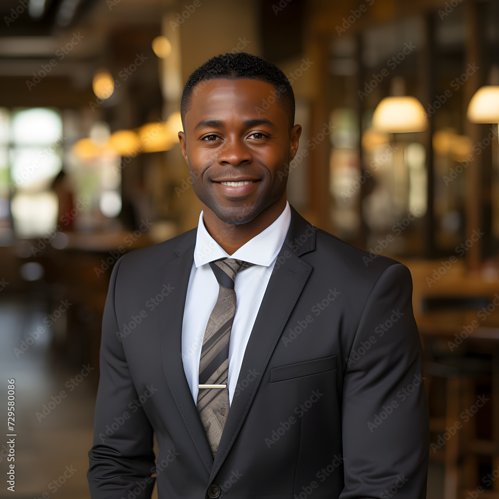 the confidence and success of a Black businessman the confidence and success of a Black businessman