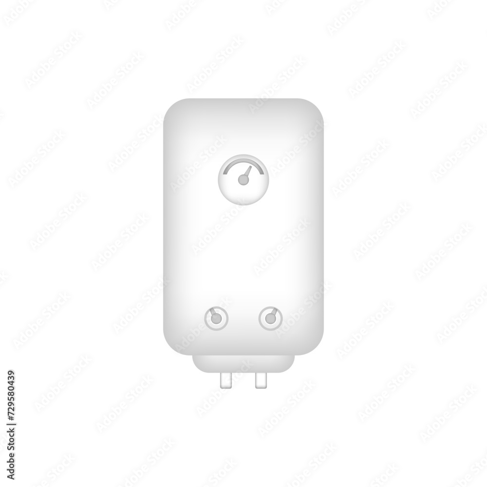 Boiler icon on white. Boiler icon on white.