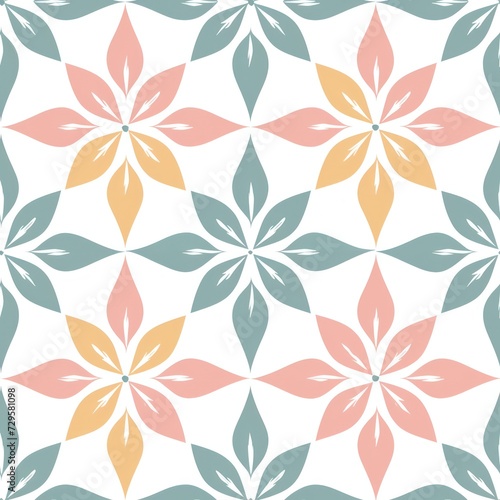 a minimalistic boho pattern  pastel color background