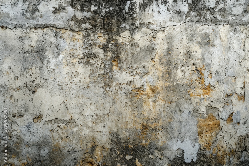 Urban Weathered Concrete Texture Background with Grungy Elements