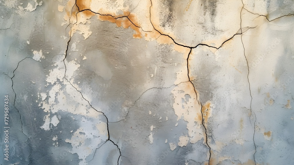 Stressed Walls: Cracks and Lines Signifying Anxiety's Impact on Mental Well-being Stressed Walls: Cracks and Lines Signifying Anxiety's Impact on Mental Well-being