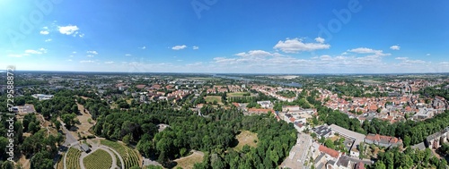 Stadt Brandenburg, 180° Panaramabild Richtung Osten 2023