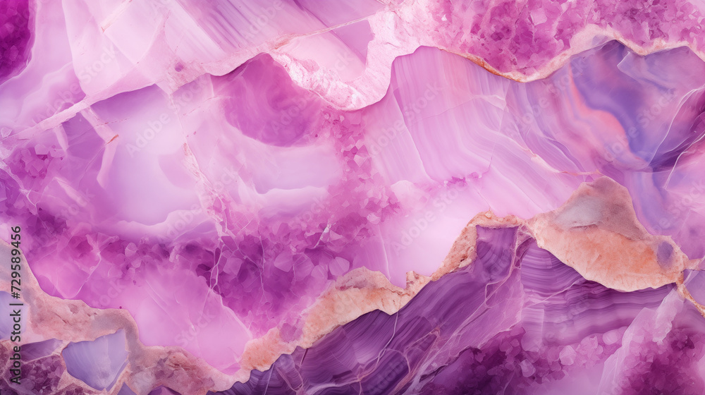 Abstract background with amethyst effect texture. Detailed view of a marble featuring shades of purple and white, showcasing the intricate patterns Abstract background with amethyst effect texture. Detailed view of a marble featuring shades of purple and white, showcasing the intricate patterns