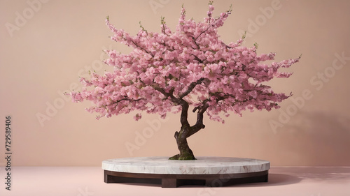Pink bonsai tree