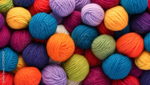 colorful wool yarn