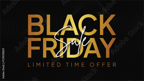 Black Friday Deals and Sales Banner Discounted Special Offers - Fully Editable HD Template