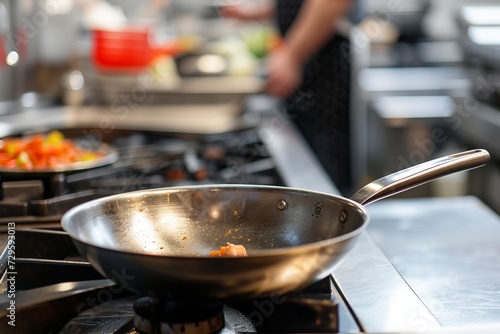 Frying Pan on Stove Top © Vit